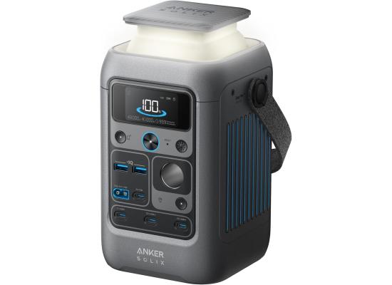 Anker SOLIX C300 DC Power Bank Station, Outdoor 288Wh (90,000mAh), Portable Power Station, LiFePO4 Battery, 300W Solar Generator, for Camping, Traveling, and Emergencies